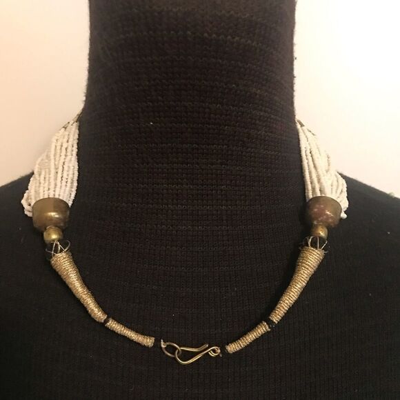 Vintage Burning Man Boho Strand Necklace - Picture 3 of 4